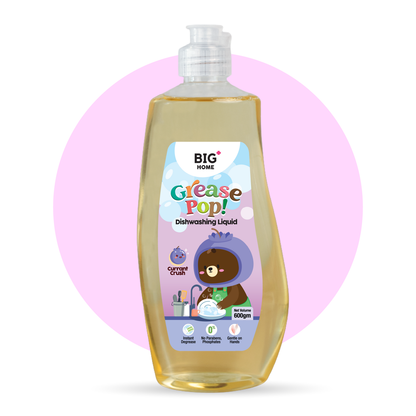BIG+ GreasePop! Dishwashing Liquid (600g)