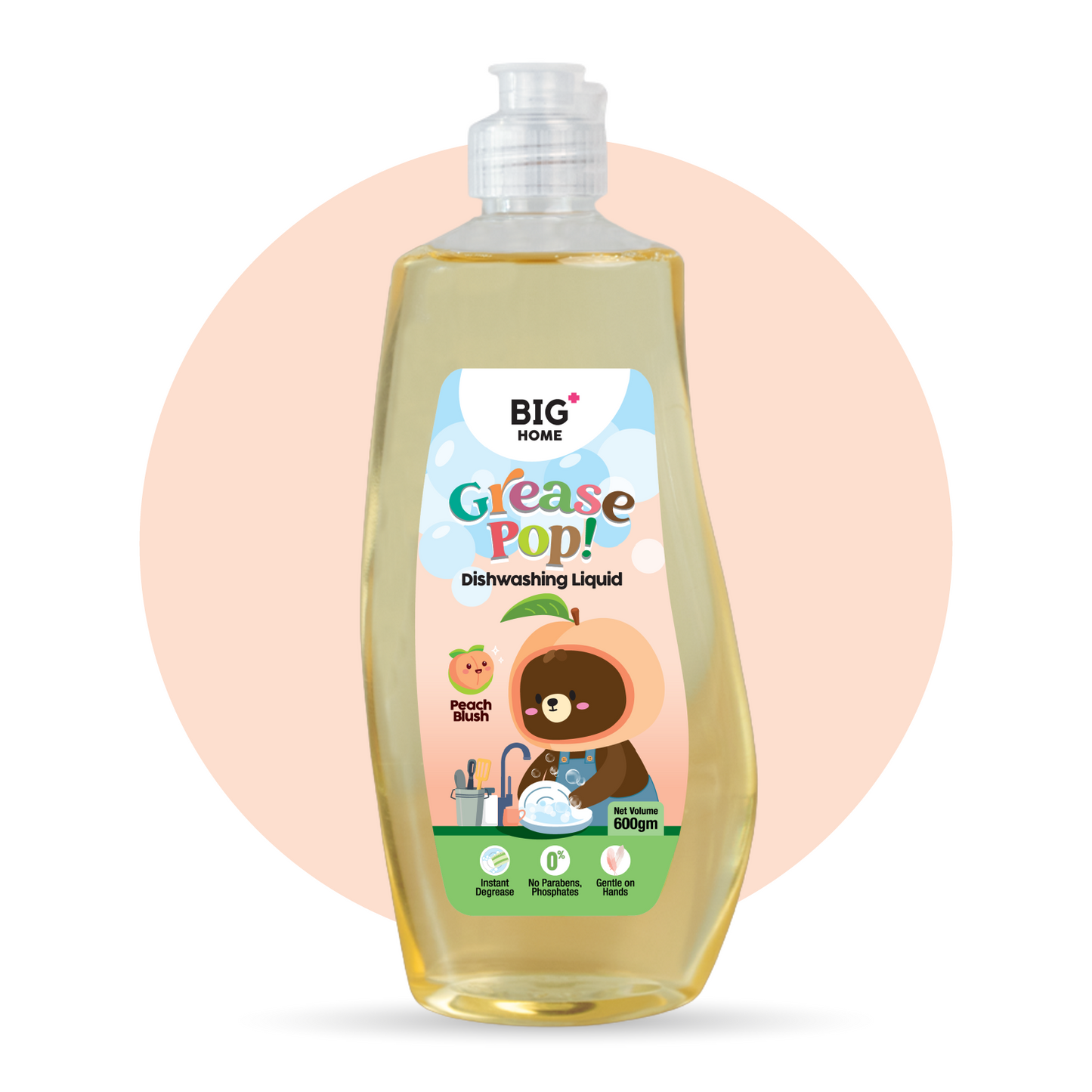 BIG+ GreasePop! Dishwashing Liquid (600g)