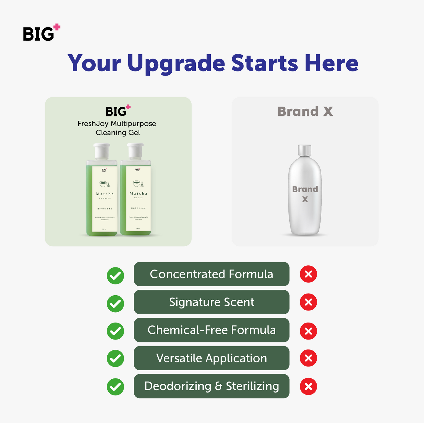 BIG+ FreshJoy Multi-Purpose Cleaning Gel - Matcha Series (530g)