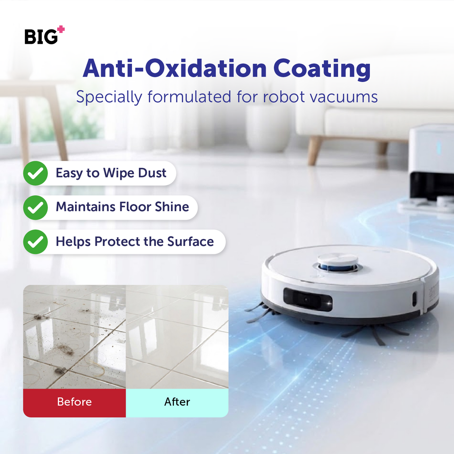 BIG+ Robot Vacuum Floor Cleaner (500ml)