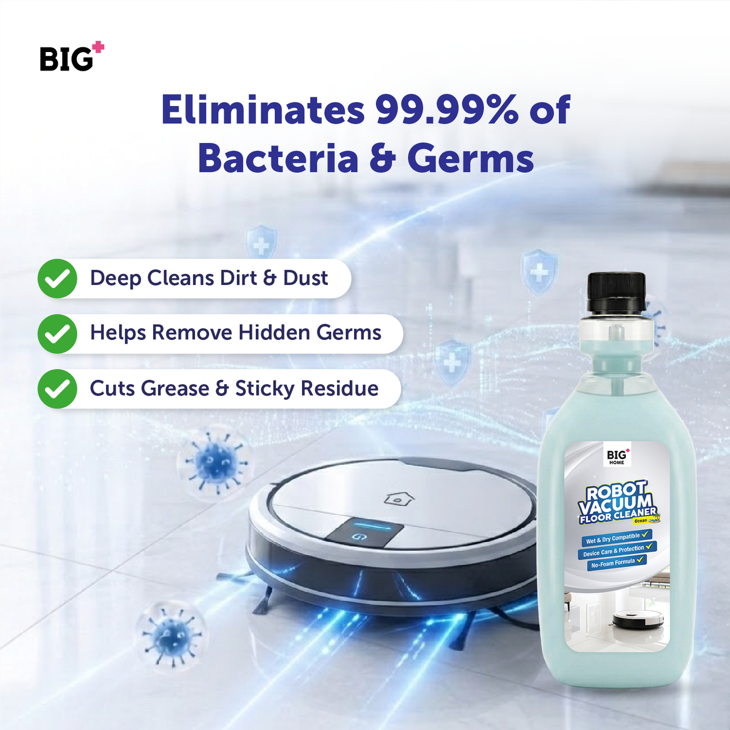 BIG+ Robot Vacuum Floor Cleaner (500ml)