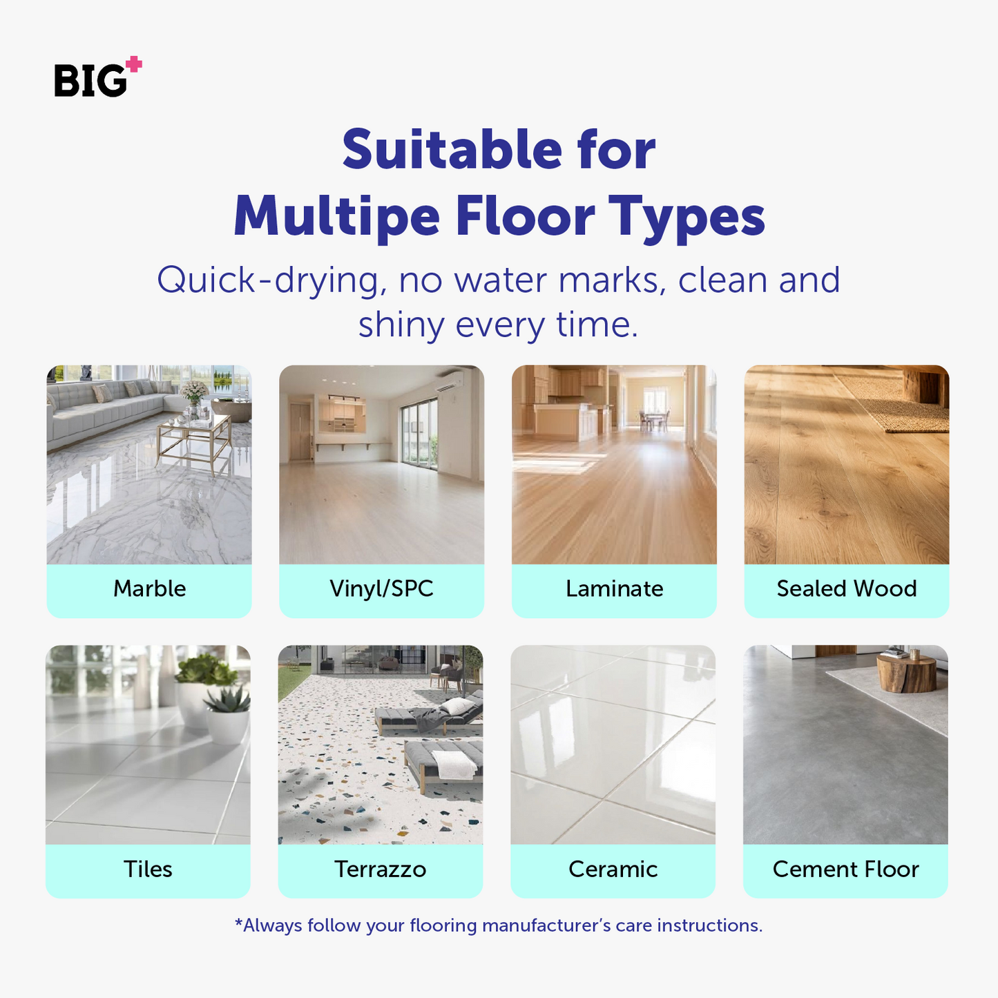 BIG+ Robot Vacuum Floor Cleaner (500ml)