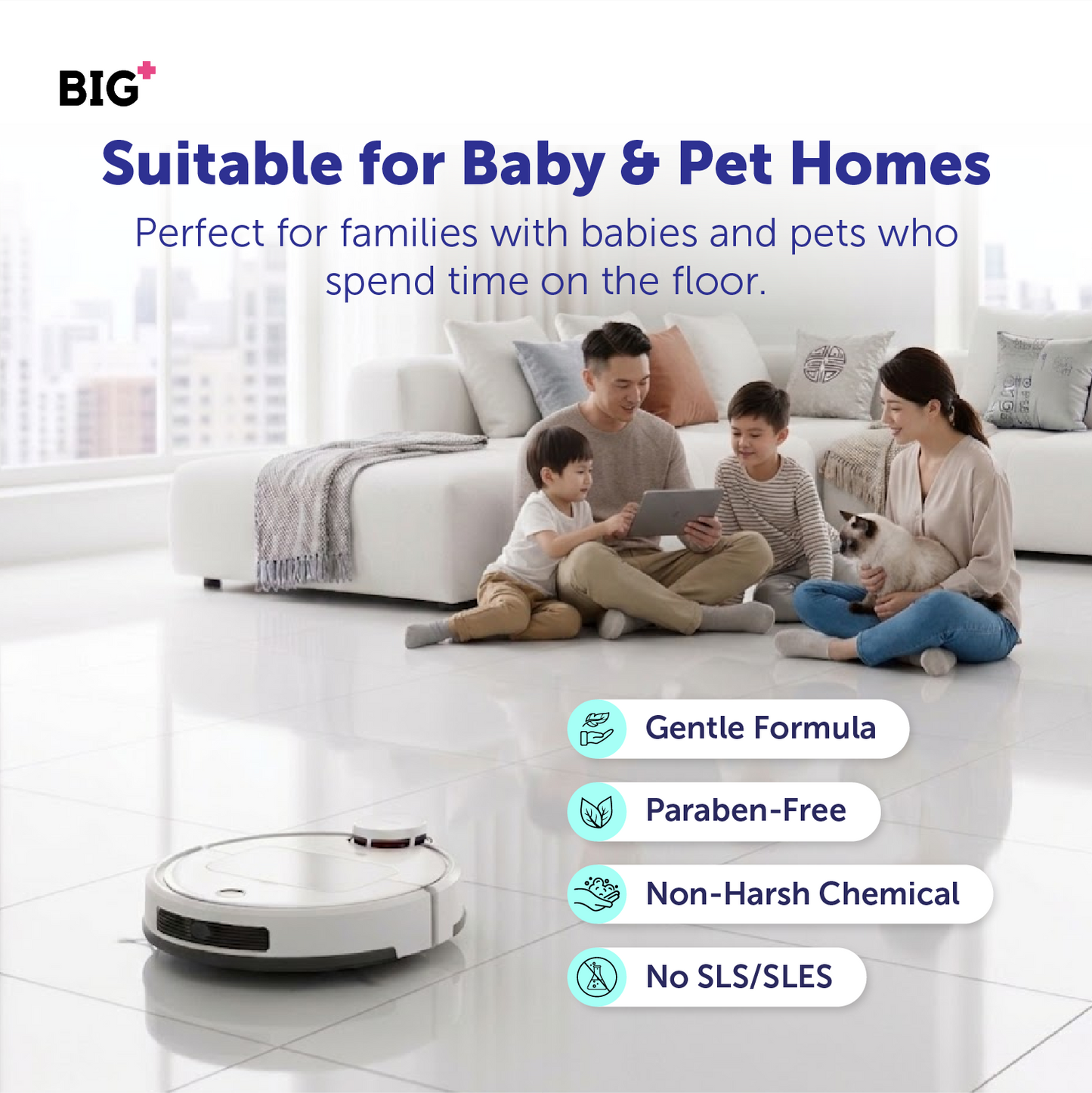 BIG+ Robot Vacuum Floor Cleaner (500ml)