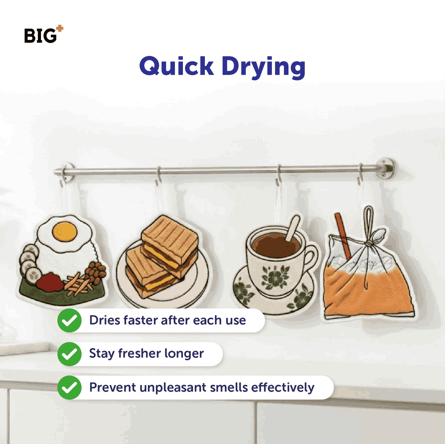BIG+ Microfiber Hand Towel - Malaysia Series (35g)