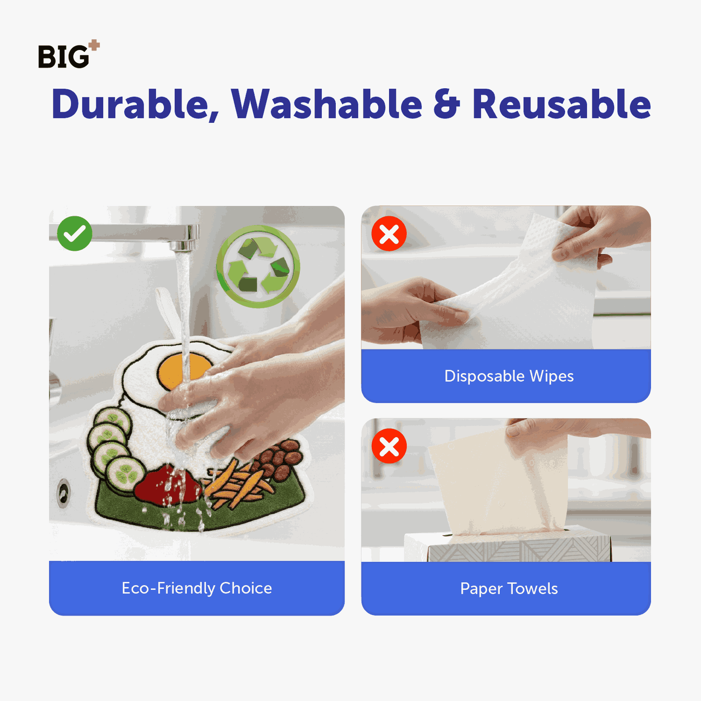 BIG+ Microfiber Hand Towel - Malaysia Series (35g)