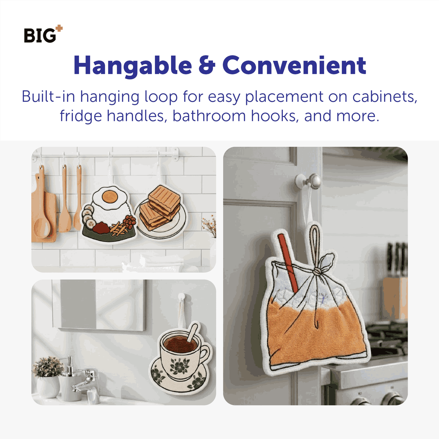BIG+ Microfiber Hand Towel - Malaysia Series (35g)