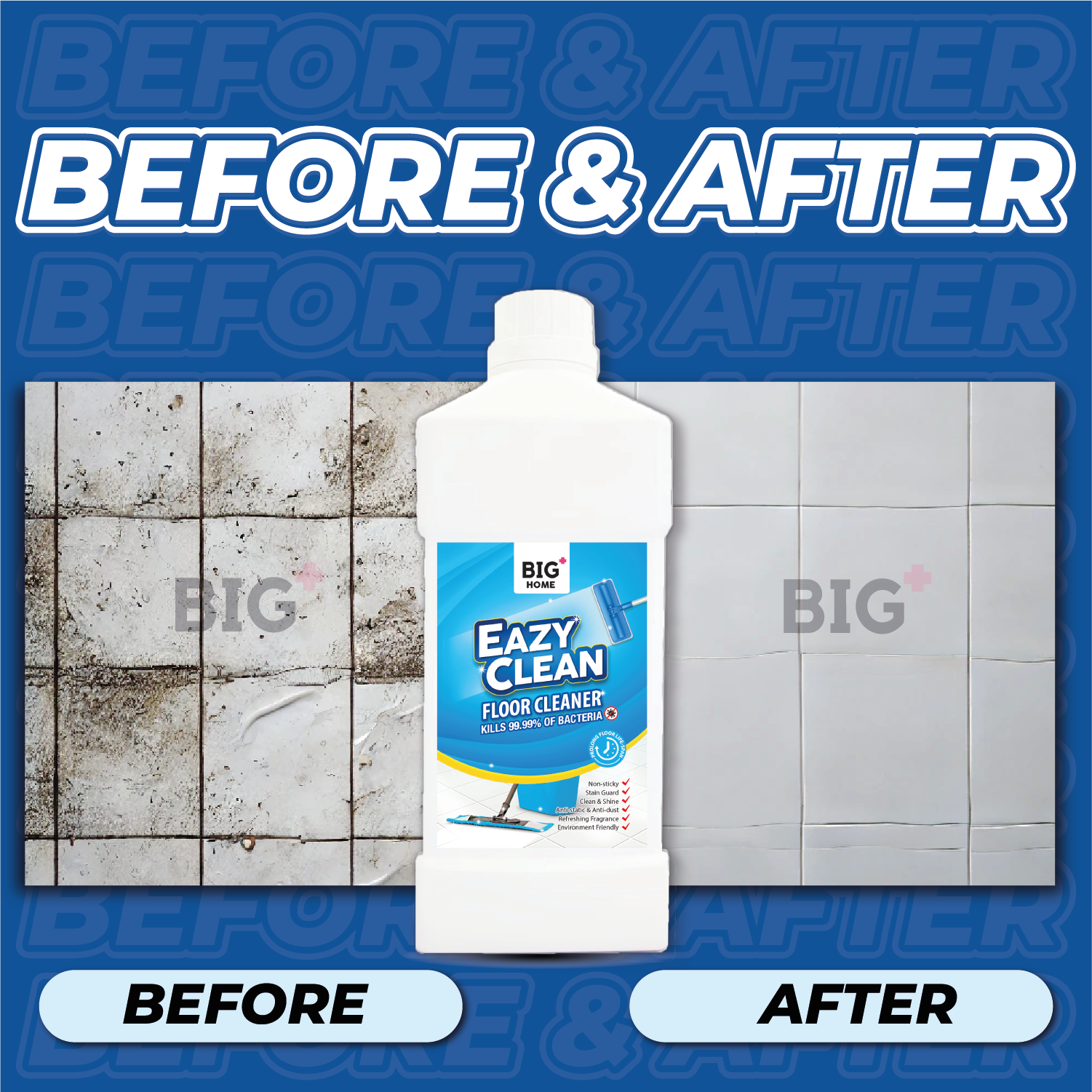 BIG+ EazyClean Floor Cleaner | 3 x 1000ml