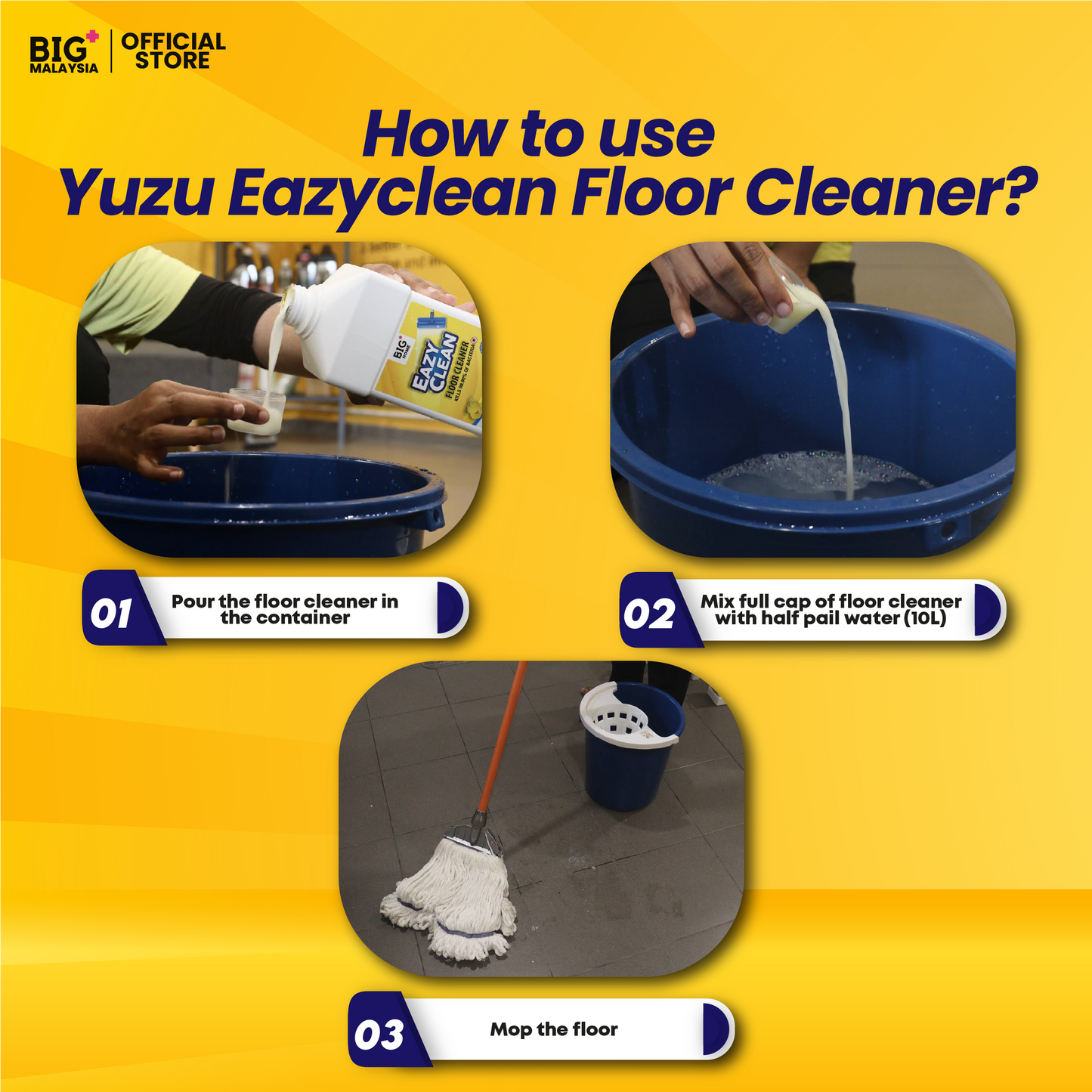 BIG+ EazyClean Yuzu Floor Cleaner | 2x200ml