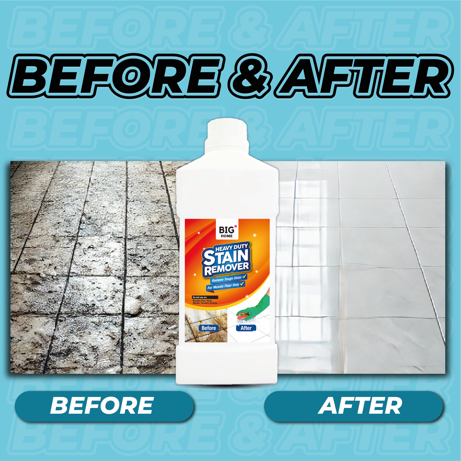 BIG+ Heavy Duty Stain Remover  | 3 x 1000ml
