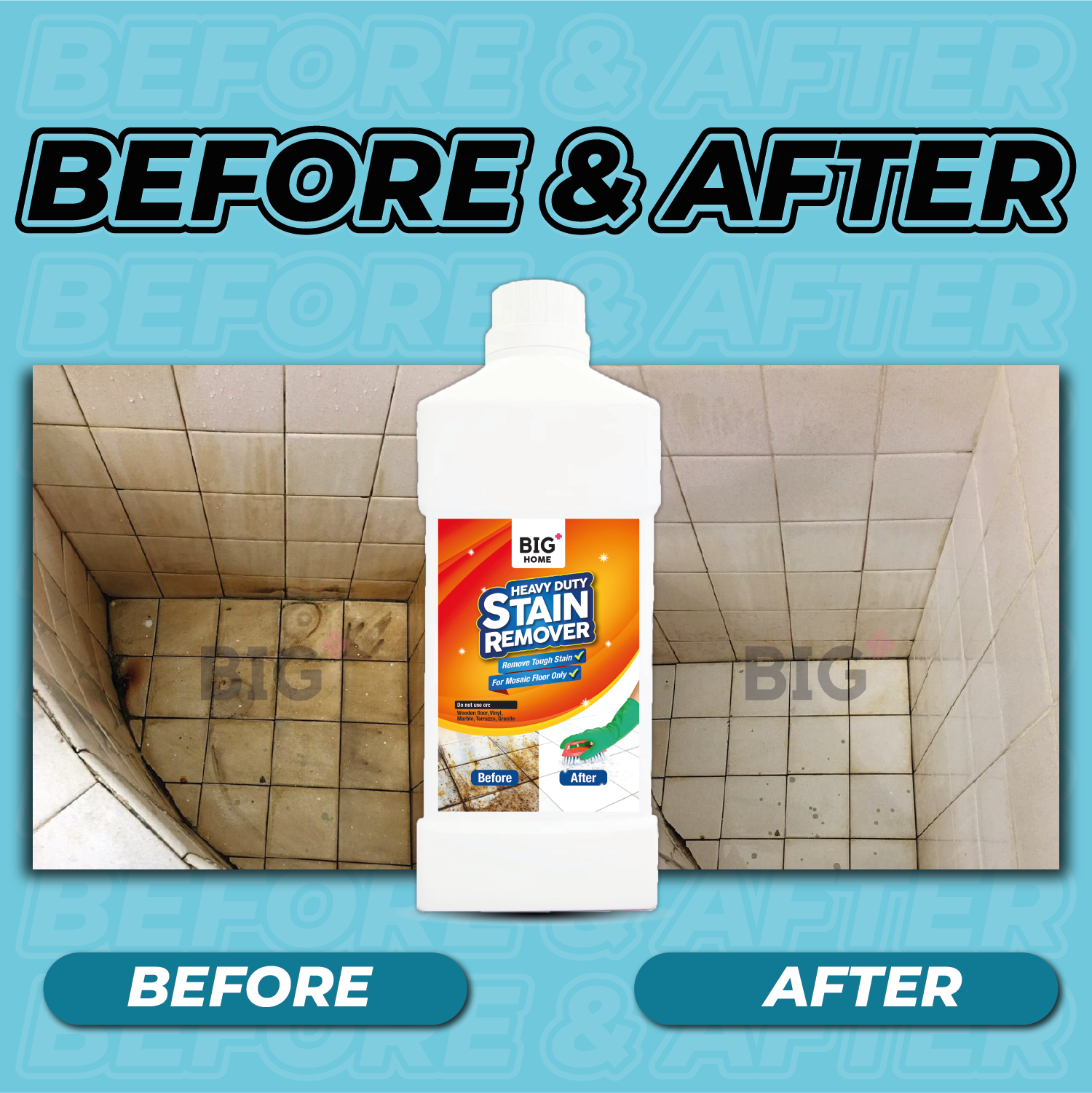 BIG+ Heavy Duty Stain Remover  | 3 x 1000ml