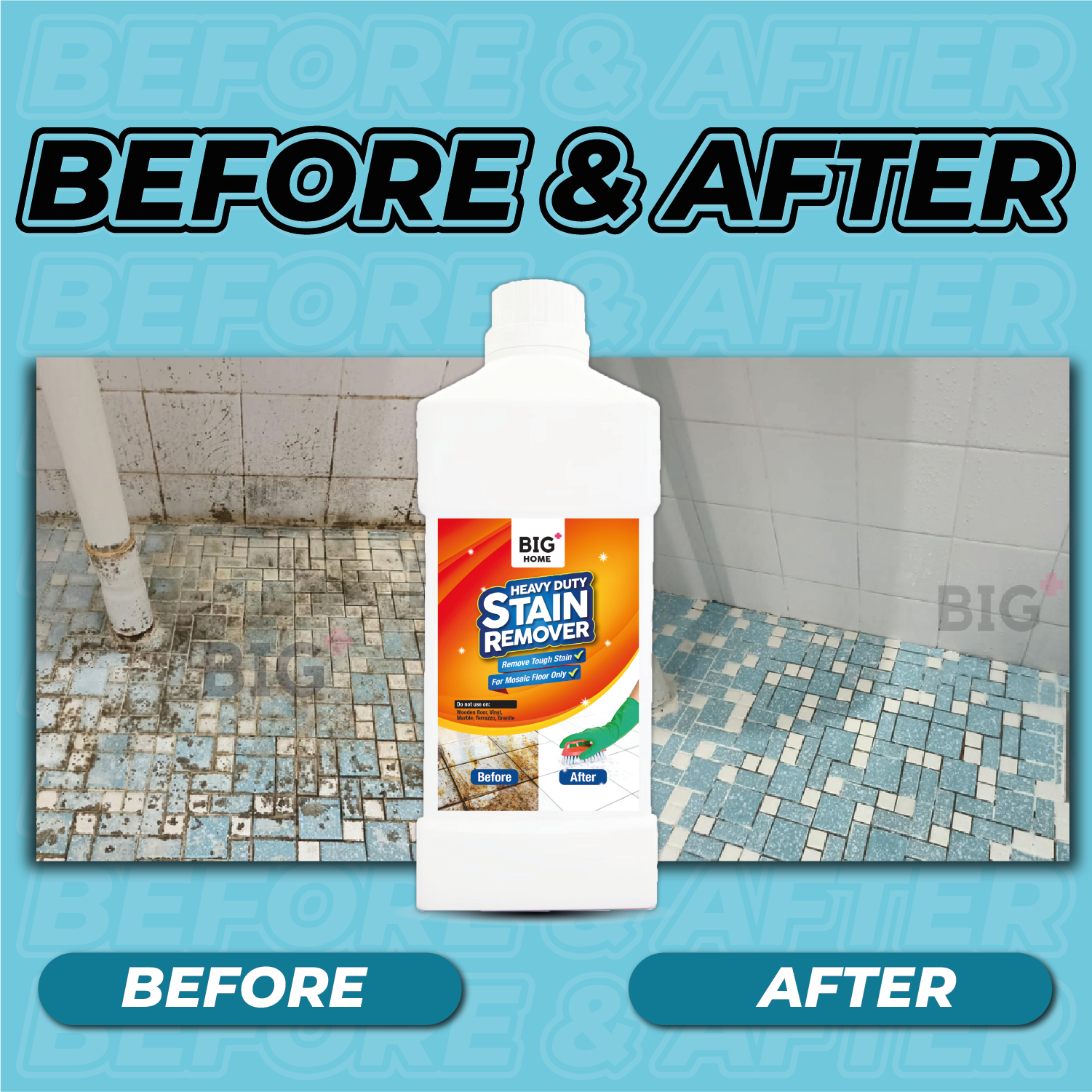 BIG+ Heavy Duty Stain Remover  | 3 x 1000ml