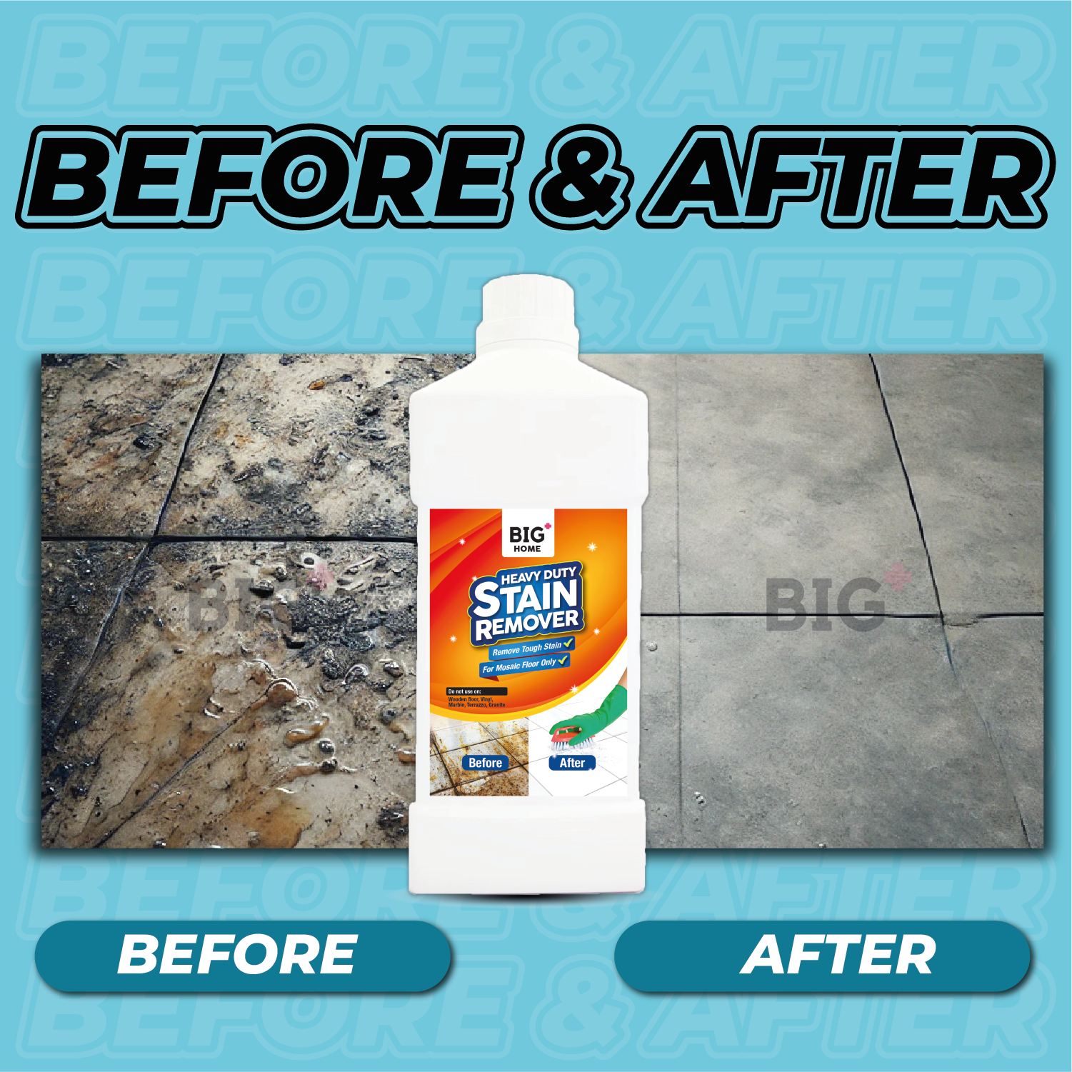 BIG+ Heavy Duty Stain Remover  | 3 x 1000ml