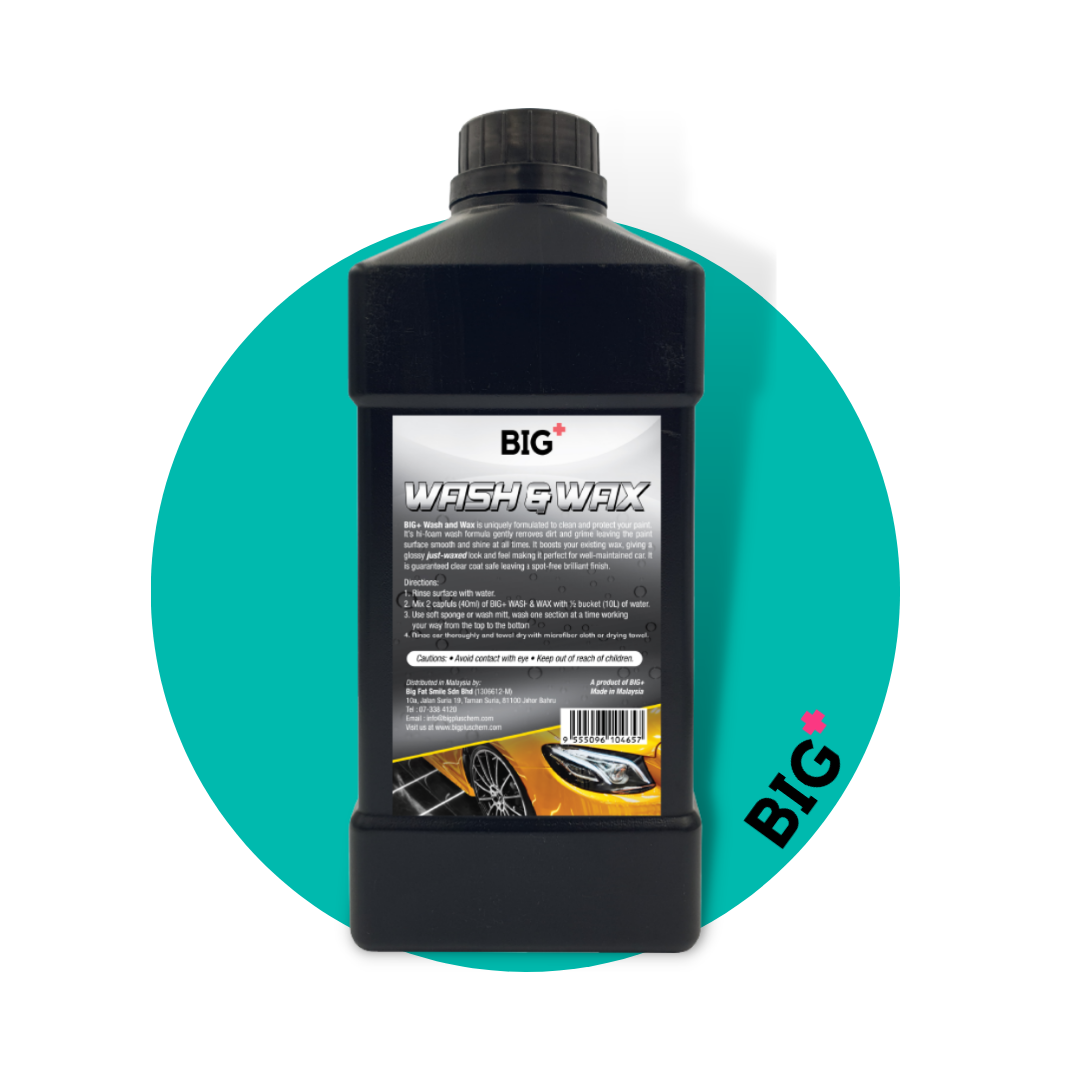 BIG+ Wash & Wax Car Shampoo | 2 x 1000ml